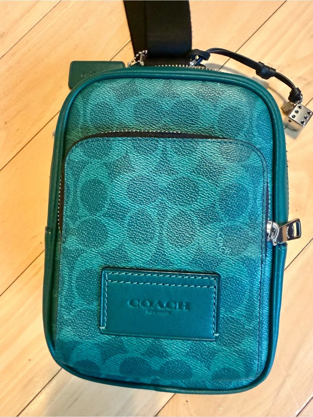 Coach Green Signature Crossbody Slingbag